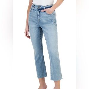 INC Denim Macys 12/31 high rise kick crop jeans